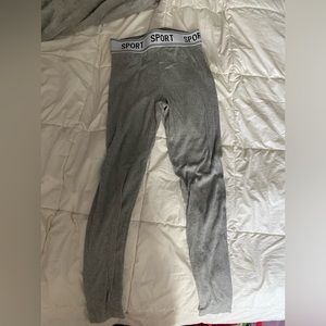 grey shein leggings